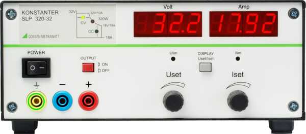 SLP 120 ... 320 Laboratory Power Supplies with Analog Control